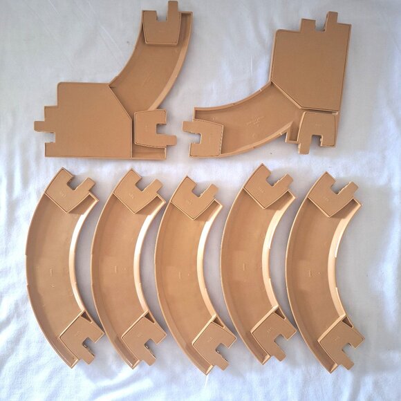 Geotrax Train Track Set Switches & Yellow Guardrails 18 Lot Railroad - Picture 2 of 8